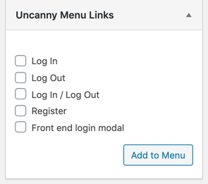 Uncanny Menu Links