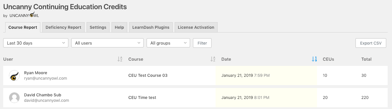 Uncanny Continuing Education Credits 3.0