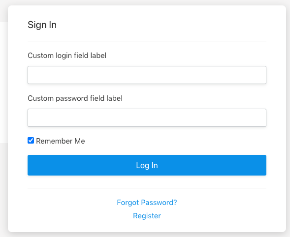 WordPress Modal Login Form