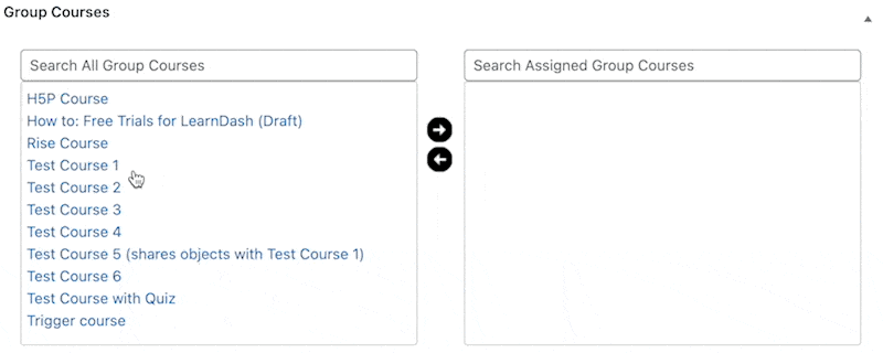 LearnDash Group Course Settings