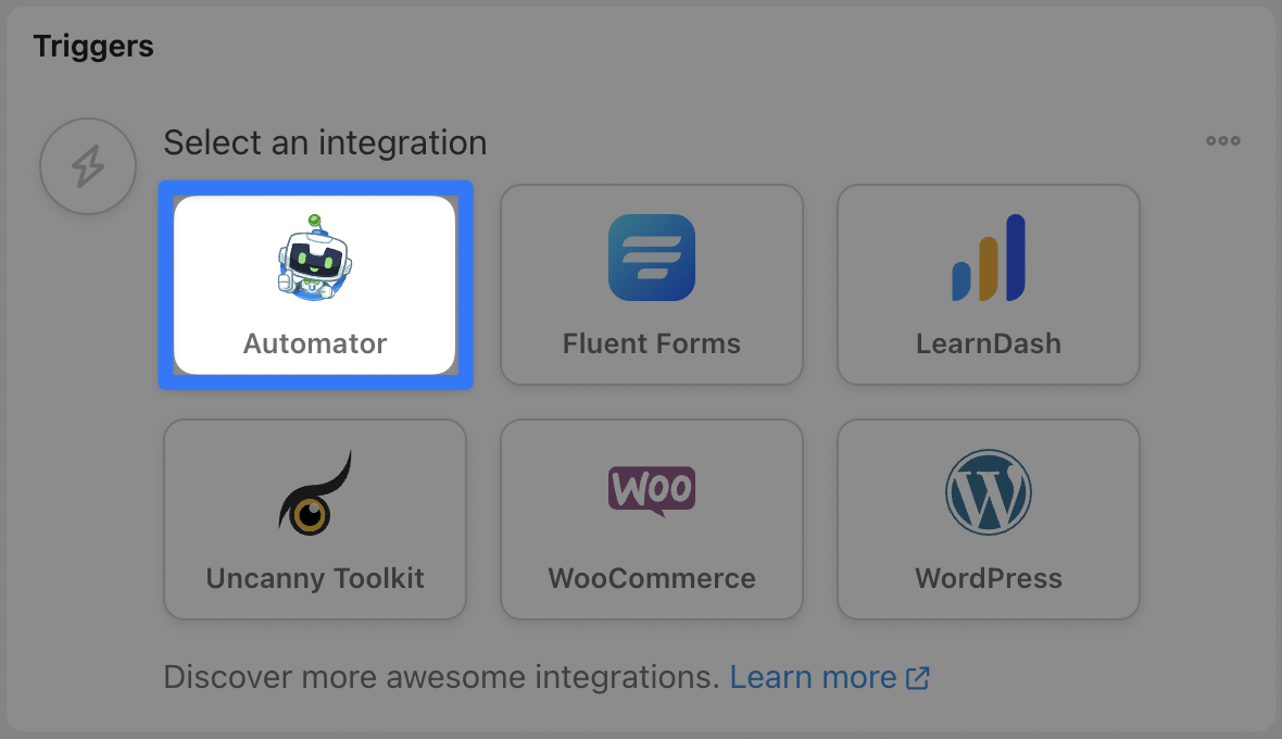 Uncanny Automator Trigger Automator