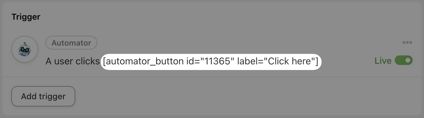 How to Create & Sell LearnDash & WooCommerce Promo Codes 22 — Automator Trigger A user clicks a magic button Live