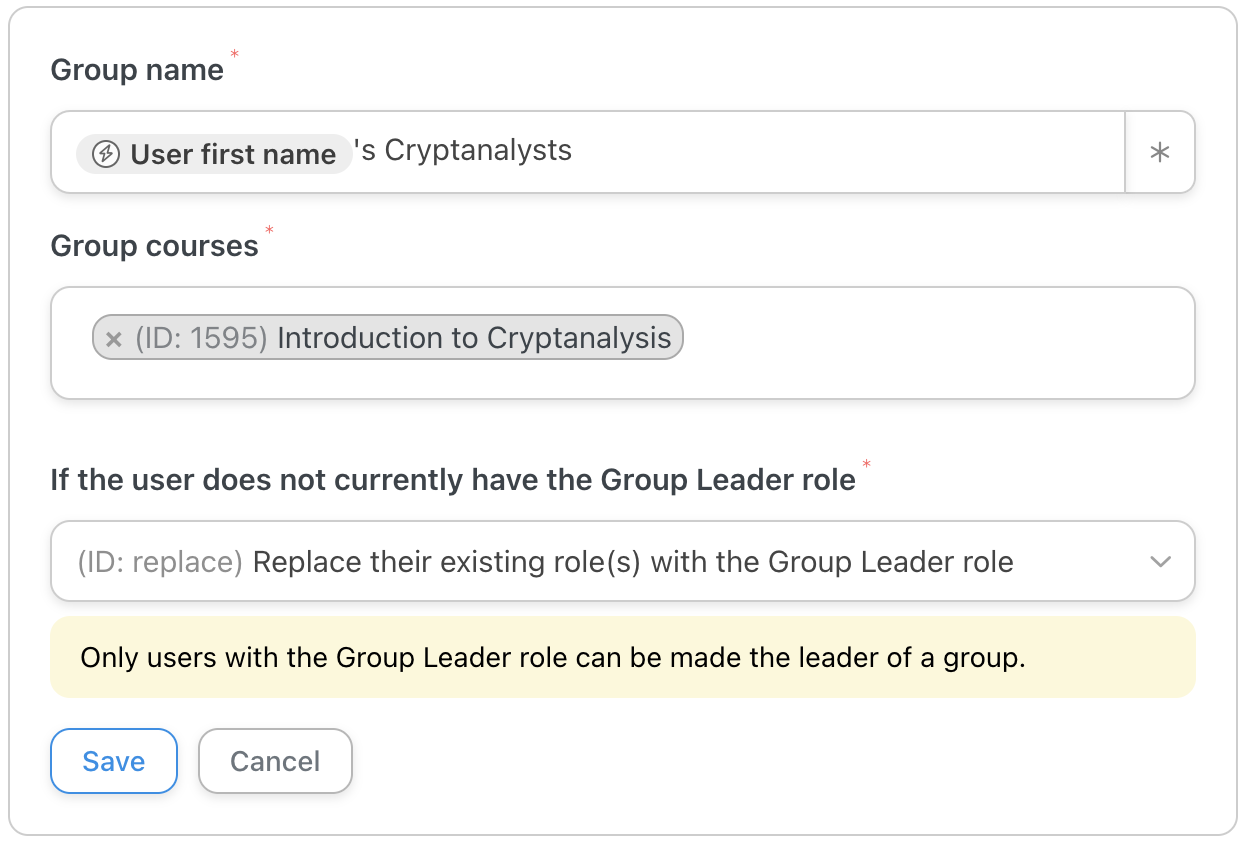 How to Create & Sell LearnDash & WooCommerce Promo Codes 28 — Automator LearnDash Action Create a group editor