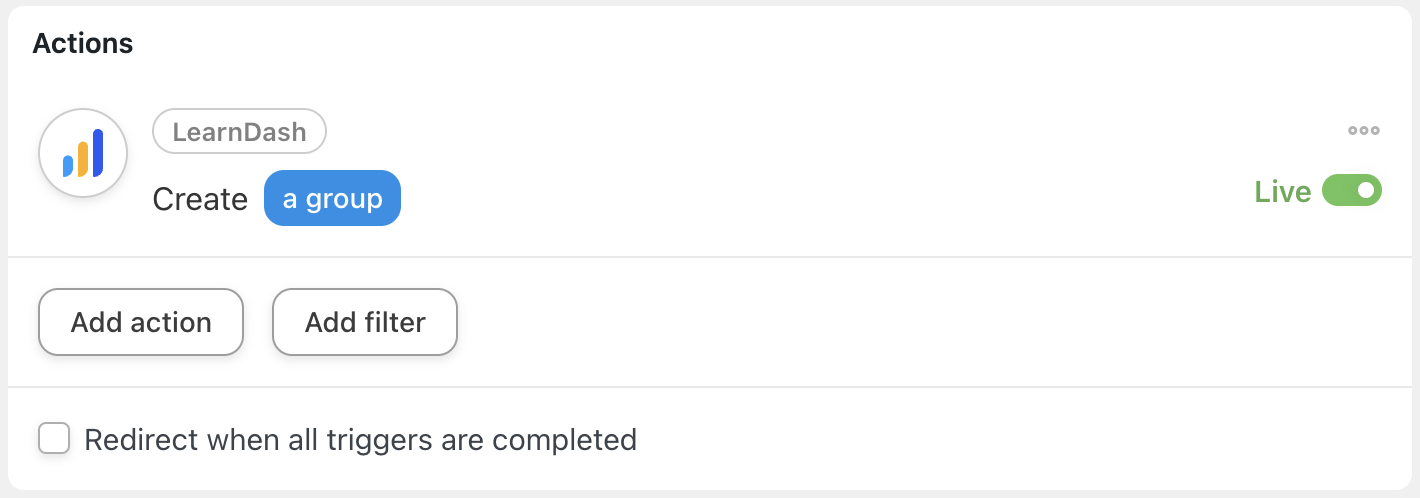 How to Create & Sell LearnDash & WooCommerce Promo Codes 29 — Automator LearnDash Action Create a group Live