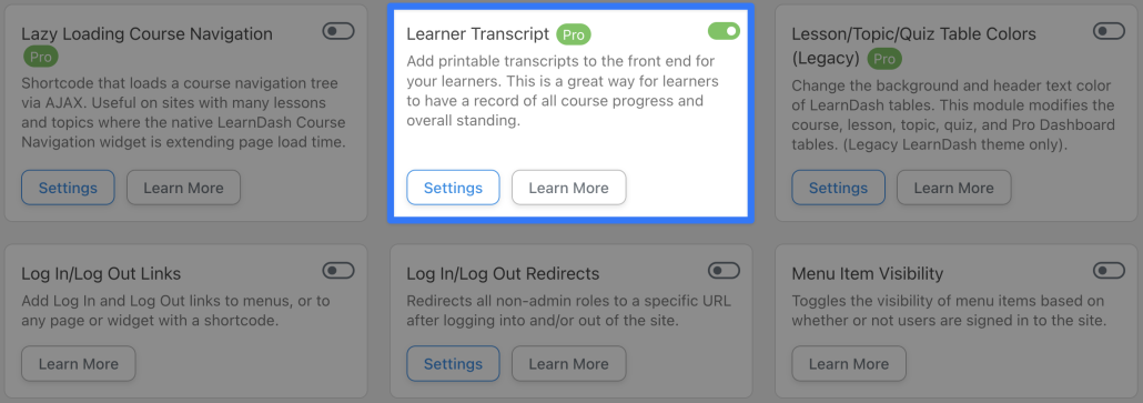 toolkit-pro-learner-transcript-module